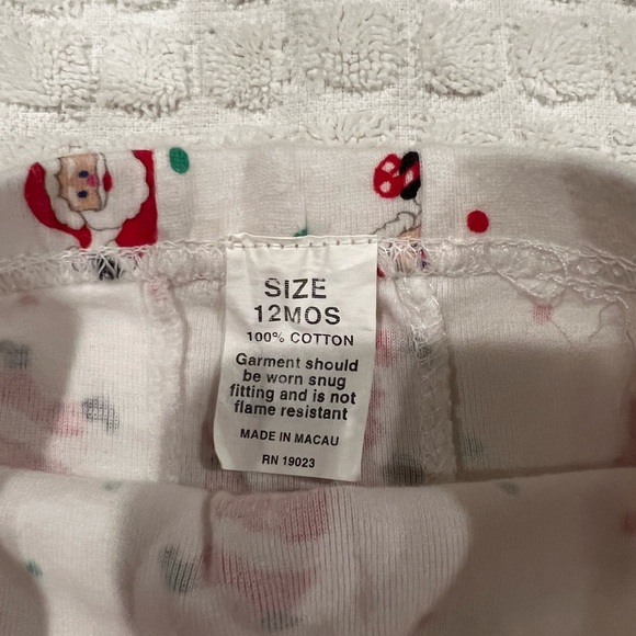 Vintage Baby B’gosh Christmas PJ Set 12 months - Picture 8 of 10